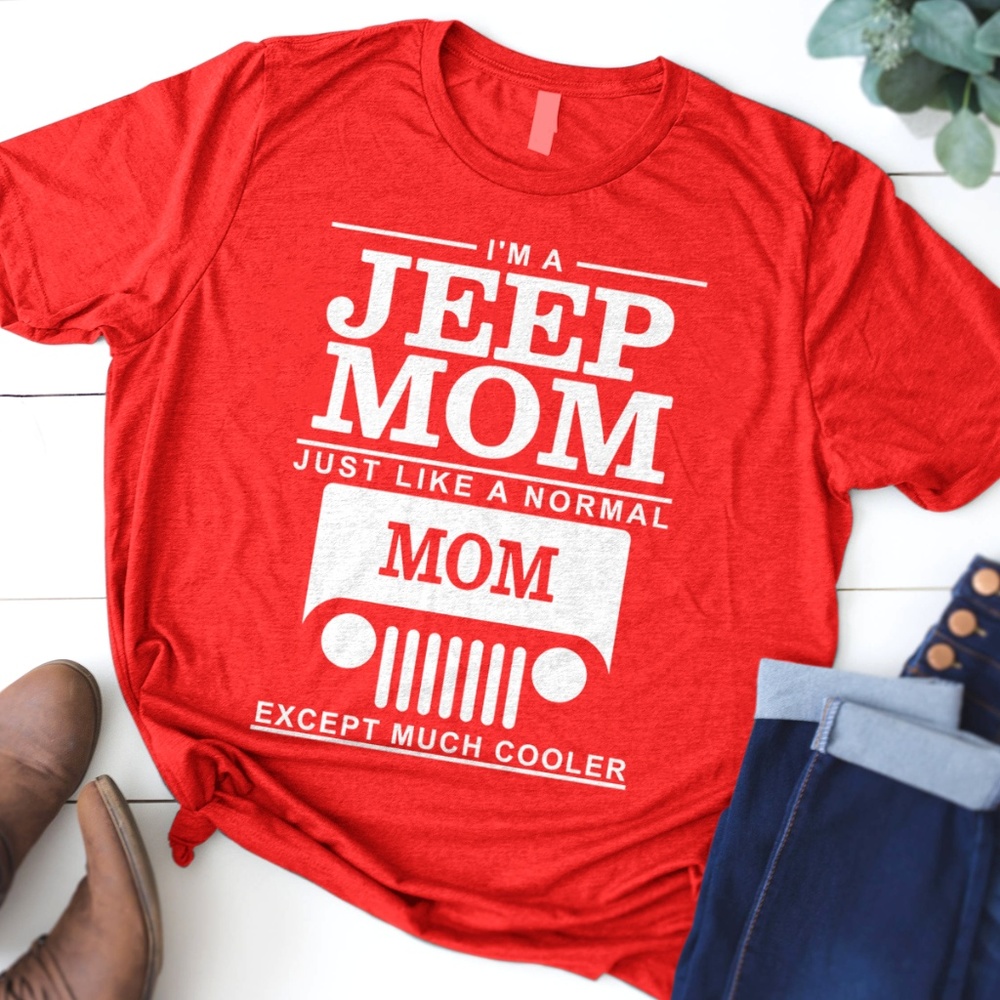 Jeep Mom Red T-Shirt